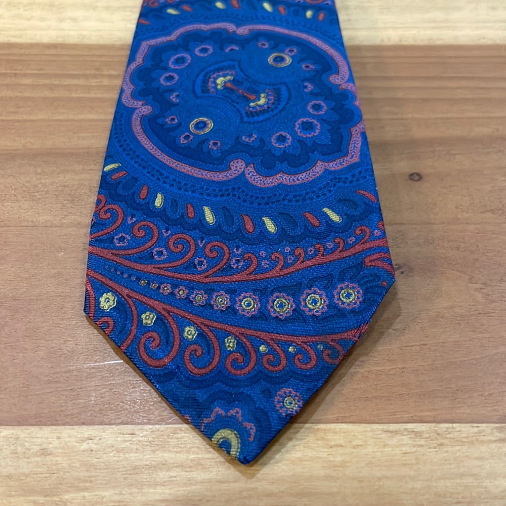 Blue and red Polo Ralph Lauren 100% silk tie